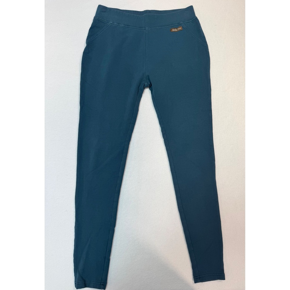 Matilda Jane Womens Teal Blue Cotton Spandex Stretch Leggings Pants Size M